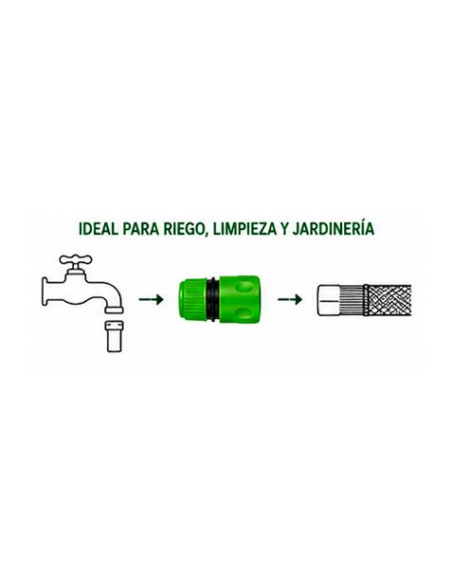 CONECTOR RAPIDO PARA MANGUERA 1/2\" SUNGARDEN