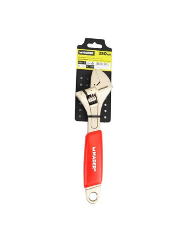 LLAVE INGLESA 10- 250MM MANGO RECUBIERTO ROJO MADER