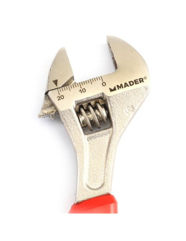 LLAVE INGLESA 6- 150MM MANGO RECUBIERTO ROJO MADER