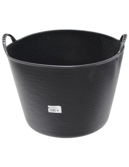 CUBETA REDONDA FLEXIBLE 39 LITROS NEGRO MADER