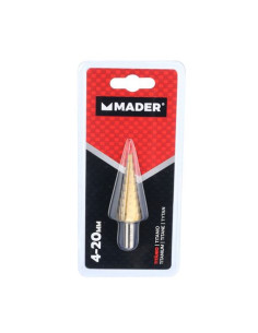 BROCA ESCALONADA TITANIO 4 - 20MM MADER