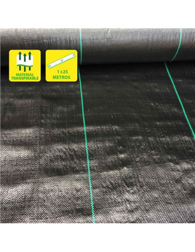 MALLA ANTIHIERBAS NEGRA 100GR 1X25M SUNGARDEN