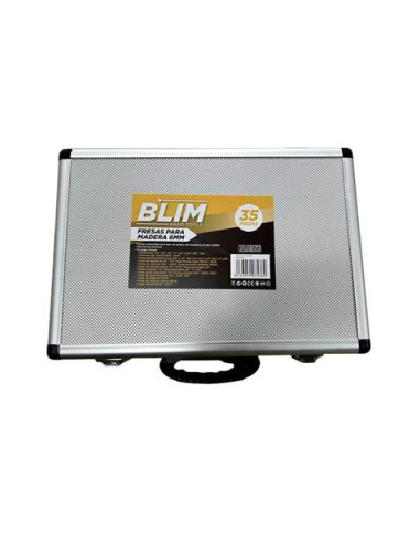 JUEGO 35 PCS FRESAS 6MM PARA MADERA BLIM