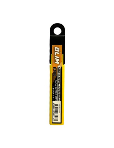 PACK 10 CUCHILLAS RECAMBIO PARA CUTTERS 9MM BLIM