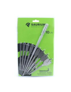 JUEGO DE 10 UNIDADES DE BROCAS 3 PUNTAS SAURIUM