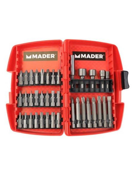 JUEGO VASOS Y PUNTAS 37 PCS CRV MADER