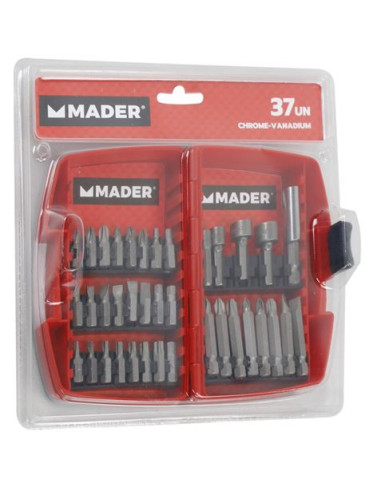 JUEGO VASOS Y PUNTAS 37 PCS CRV MADER