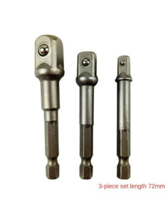 KIT 3 ADAPTADORES 1/4 HEXAGONAL A 1/4-3/8-1/2 BLIM 2