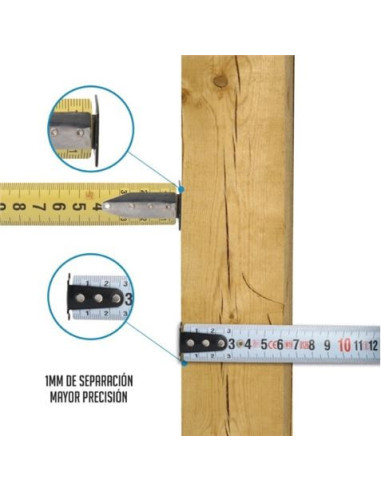 FLEXOMETRO SERIE HQ. 8MX25MM DOBLE CARA FONTASTOCK