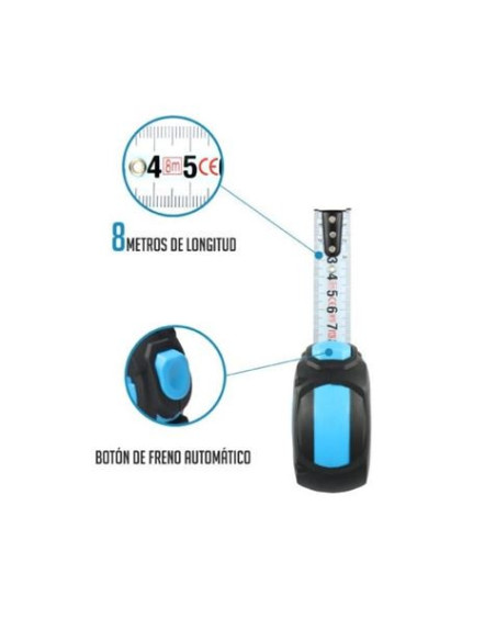 FLEXOMETRO SERIE HQ. 8MX25MM DOBLE CARA FONTASTOCK