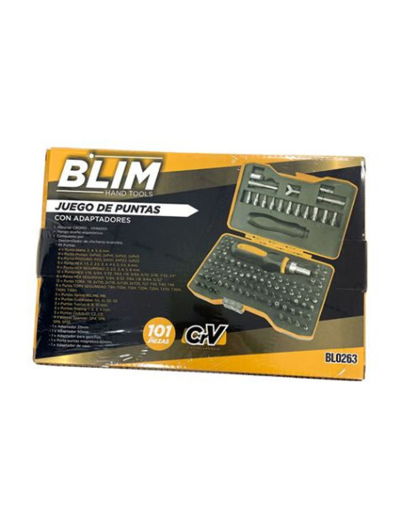 JUEGO PUNTAS 101PCS CON ADAPTADORES BLIM