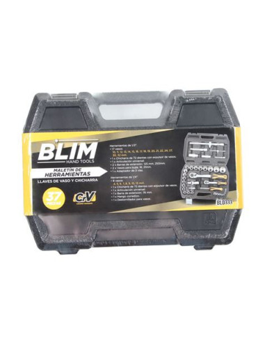 MALETIN HERRAMIENTAS C.V. 37 PCS 1/2 BLIM