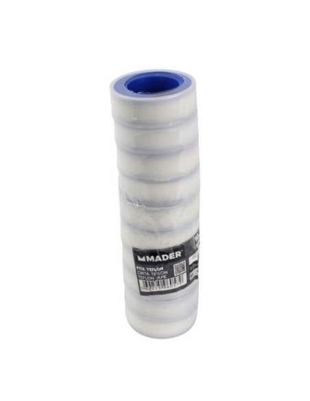 CINTA TEFLON 10 ROLLOS 12MMX10M. MADER