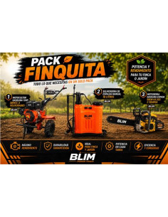 PACK FINCA MOTOCULTOR + MOTOSIERRA + SULFATADORA BLIM