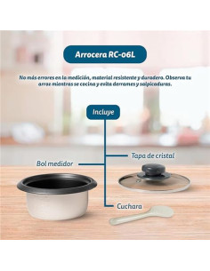ARROCERA INOX 0.6 LITROS 300W GRUNKEL 2