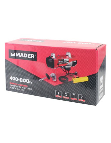POLIPASTO / ELEVADOR ELÉCTRICO 800KG 1300W MADER