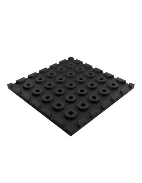 BALDOSA DE CAUCHO ANTITRAUMA 400X400X25MM COLOR LADRILLO ROJO ARTPLAST