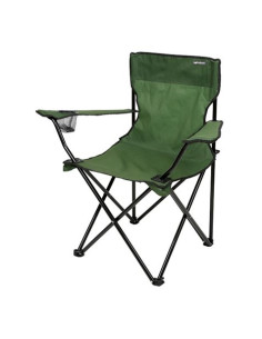 SILLA PLEGABLE DE CAMPING CON POSAVASOS VERDE SUNGARDEN
