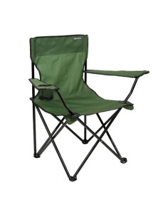 SILLA PLEGABLE DE CAMPING CON POSAVASOS VERDE SUNGARDEN 2