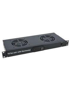 PANEL DE VENTILACIÓN FRONTAL CON TERMOSTATO 2 VENTILADORES CROMAD