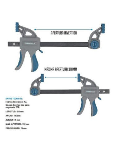 SARGENTO APRIETE 12/300 MM 2PCS FONTASTOCK