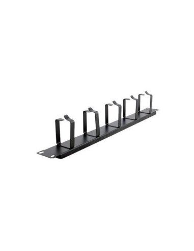 PANEL 1U GUIADO Y DISTRIBUCION DE CABLEADO CON ANILLAS CROMAD