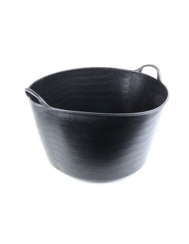 CUBETA REDONDA FLEXIBLE 52 LITROS NEGRO MADER