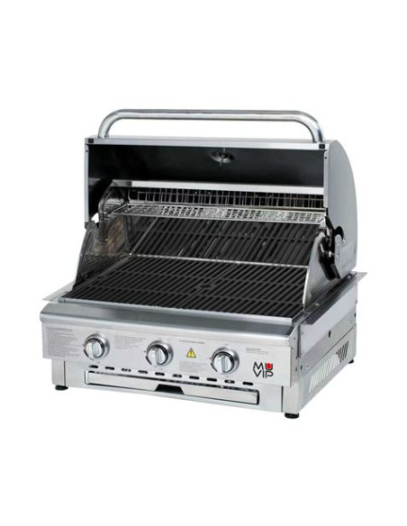 BARBACOA DE GAS INOX PRO 3 FUEGOS SOBREMESA MUVIP