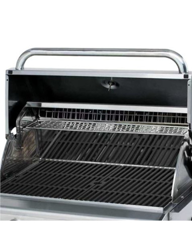 BARBACOA DE GAS INOX PRO 3 FUEGOS SOBREMESA MUVIP