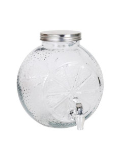 TARRO VIDRIO DISPENSADOR CON GRIFO 5 LITROS LA MEDITERRANEA