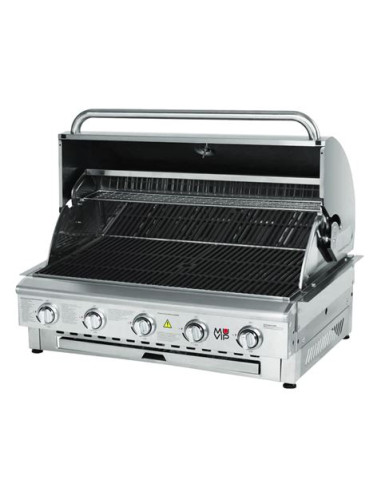 BARBACOA DE GAS INOX PRO 5 FUEGOS SOBREMESA MUVIP