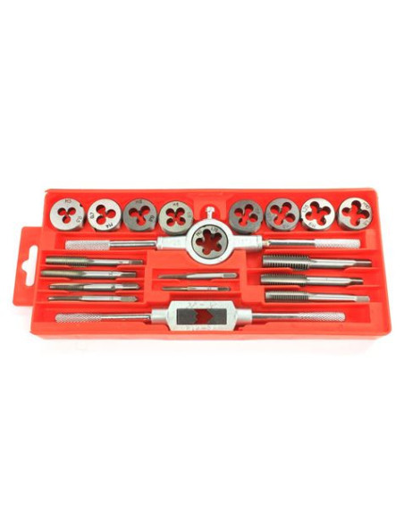 JUEGO MACHOS Y COJINETES 20 PCS MADER