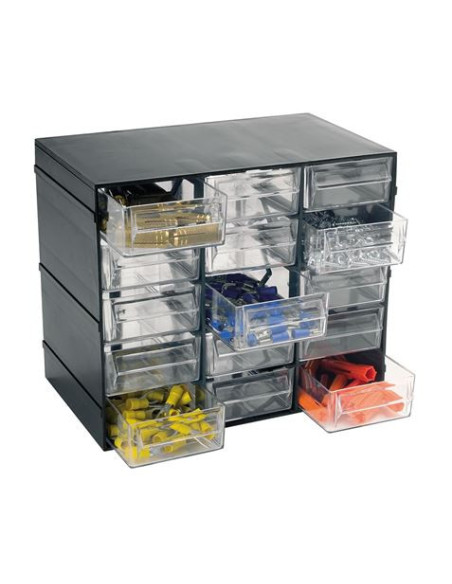 MUEBLE ORGANIZADOR PLASTICO 228X140X190MM CON 15 CAJONES ARTPLAST