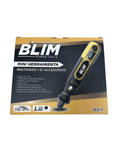 MINI HERRAMIENTA MULTIUSOS BATERÍA 4V + 31 ACCESORIOS BLIM