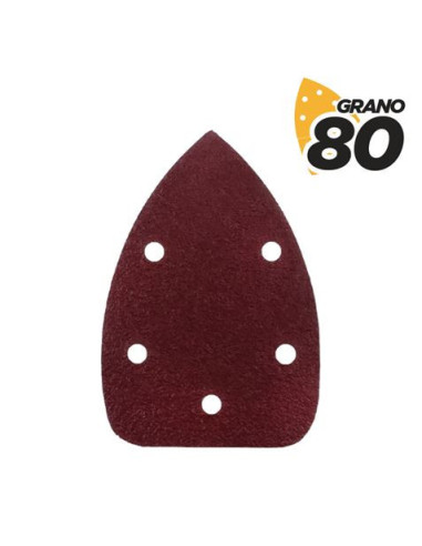 PACK 10 LIJAS GRANO 80 PARA LIJADORA BL0124
