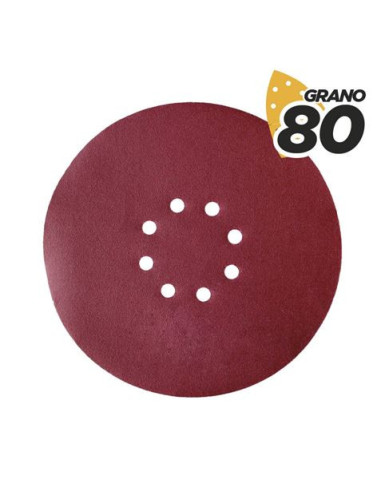 PACK 5 LIJAS REDONDAS GR80 VELCRO COMPATIBLE BL0223 BLIM