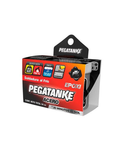 PEGATANKE EPOXICO CLASICO ACERO 32GR