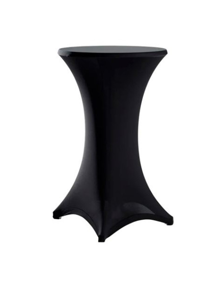 FUNDA PARA MESA DE COCTEL 110X80 NEGRA SUNGARDEN