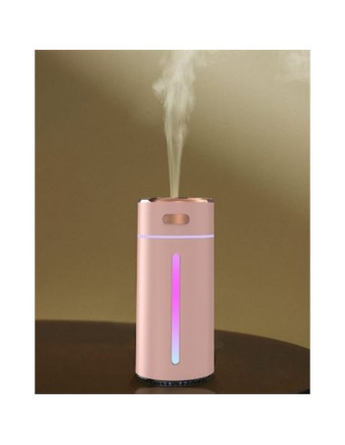 HUMIDIFICADOR PORTATIL CON RGB HF09 ROSA XO