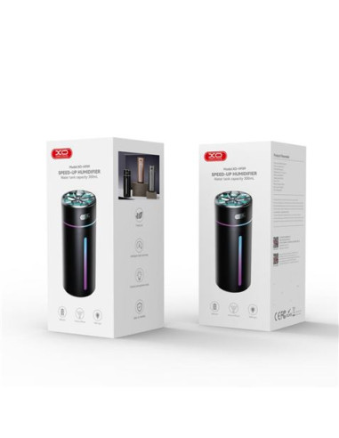 HUMIDIFICADOR PORTATIL CON RGB HF09 PLATA XO