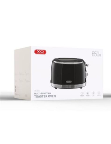 TOSTADORA VINTAGE 850W NEGRO PLATA XOCF7 XO