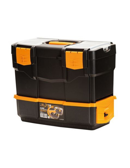 CAJA DE HERRAMIENTAS 420×220×340MM CON ORGANIZADORES Y BANDEJA ARTPLAST