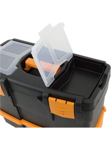CAJA DE HERRAMIENTAS 420×220×340MM CON ORGANIZADORES Y BANDEJA ARTPLAST