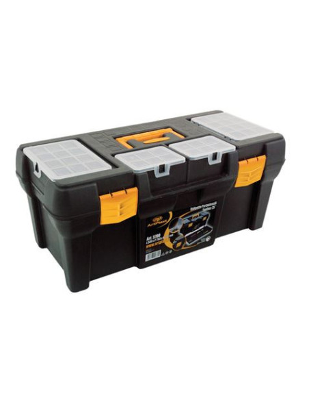 CAJA DE HERRAMIENTAS POLIPROPILENO 23 CON 4 ORGANIZADORES ARTPLAST