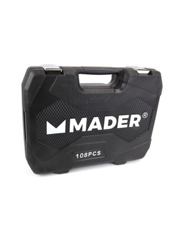 MALETIN LLAVES DE VASO 108PCS 1/4 - 1/2 MADER
