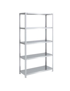 ESTANTERIA ACERO GALVANIZADO 5 BALDAS 90X30X180CM BLIM