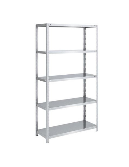 ESTANTERIA ACERO GALVANIZADO 5 BALDAS 90X30X180CM BLIM