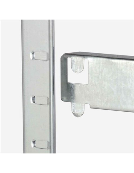ESTANTERIA METÁLICA ESQUINERA GALVANIZADA 5 BALDAS 180X90X40X90CM BLIM
