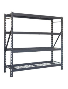 ESTANTERIA METÁLICA INDUSTRIAL NEGRA 4 BALDAS 195X183X61CM BLIM