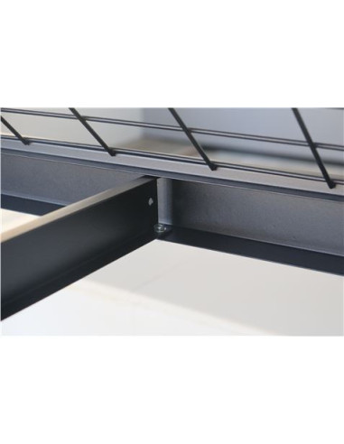 ESTANTERIA METÁLICA INDUSTRIAL NEGRA 4 BALDAS 195X183X61CM BLIM